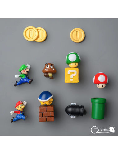 Set de 12 imanes de Mario Bros