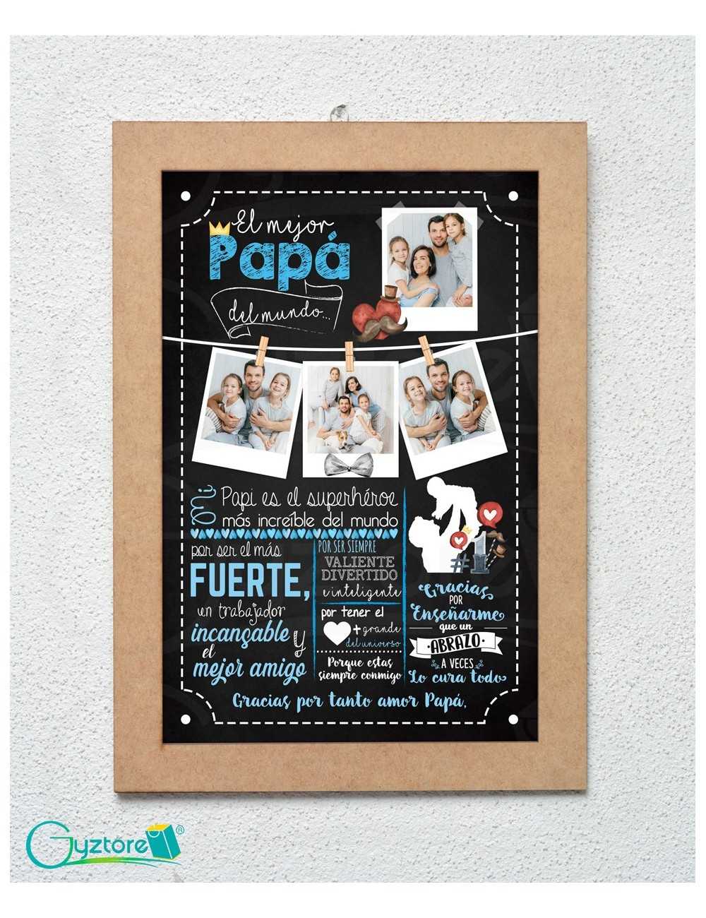 Cuadros personalizados para papá y abuelito