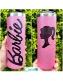 Botella térmica escarchada diseño de Barbie 🎀