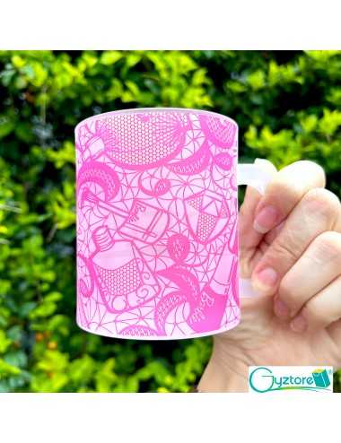 Taza glaseada diseño de Barbie