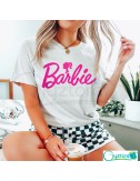 Camiseta blanca diseño de Barbie
