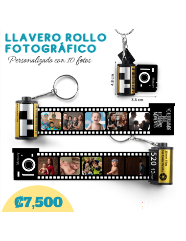 Llavero rollo fotográfico