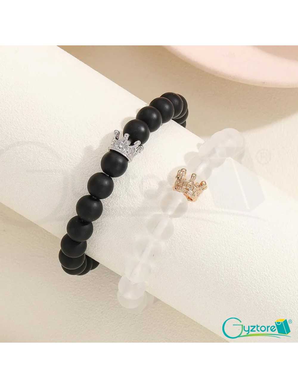 Pulsera con imán corazón para parejas ♥ Pulseras personalizadas pareja