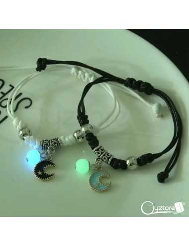 Pulseras Glow estilo luna