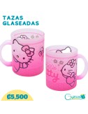 Taza glaseada diseño de Hello Kitty