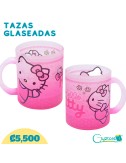 Taza glaseada diseño de Hello Kitty