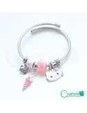 Pulseras Hello Kitty, estilo pandora