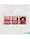 Tazas glaseadas diseño de Mafalda