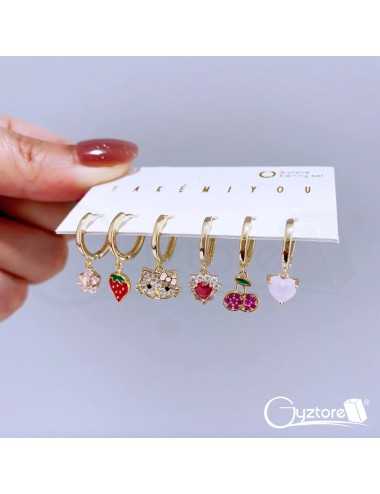 Set de aretes "Hello...