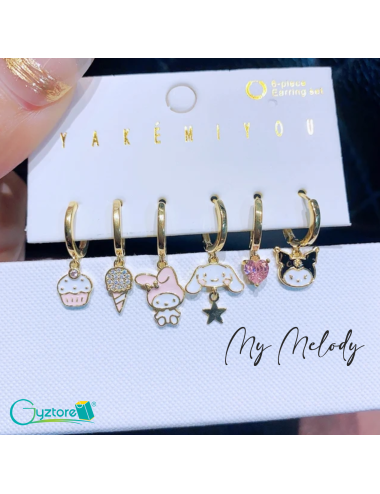 Set de aretes "My Melody",...