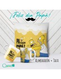 Combo para papá: Almohadón Los Simpson+ Taza 11onz