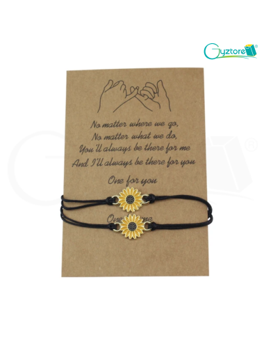 Pulseras de girasol