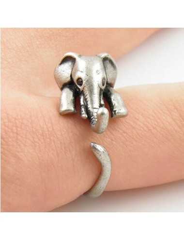 Anillo ajustable diseño de Elefante