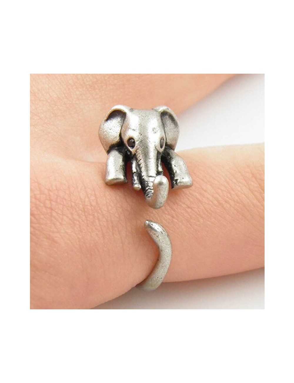 Anillo ajustable diseño de Elefante