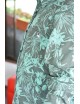 Camisa manga larga gris con estampado floreado verde DC
