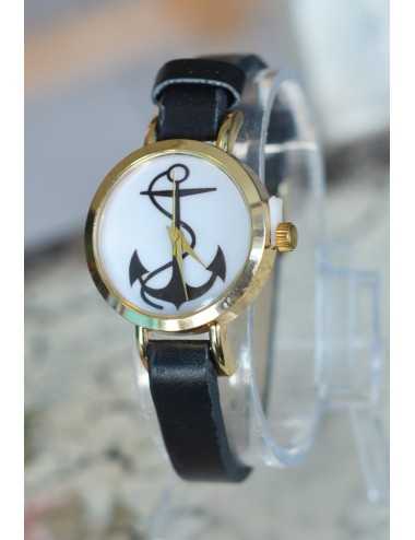 Reloj color negro diseño de Ancla