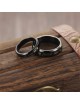 Anillos para parejas de Titanio color negro "Forever Love"