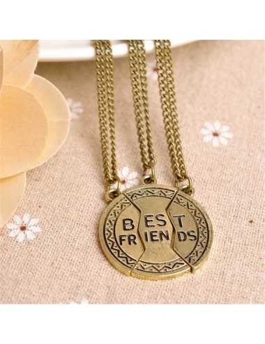 Collar Bronce Best Friends de 3