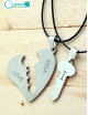 Collar Doble I love you Corazón Llave