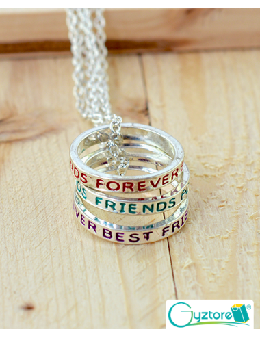 Collar Triple Best Friends Anillos