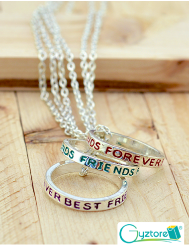 Collar Triple Best Friends Anillos