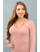 Vestido corto manga larga cuello v con tirantes