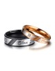 Anillos para parejas de acero inoxidable "True Love"