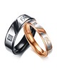 Anillos para parejas de acero inoxidable "True Love"