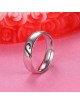 Anillos para parejas de acero inoxidable grabado de corazón