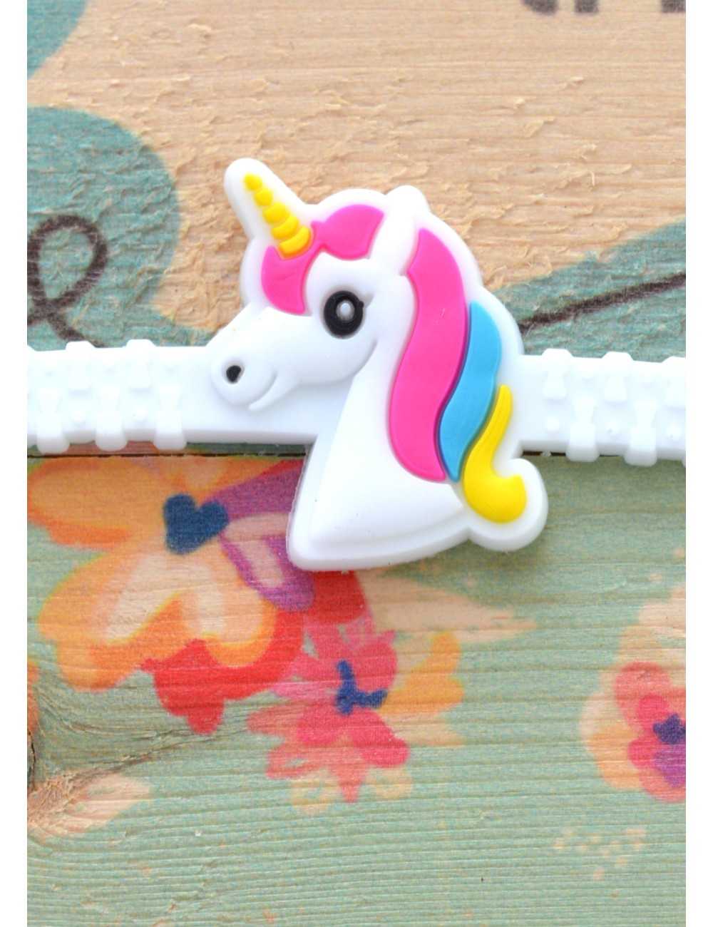 Pulseras de silicón diseño de Unicornio