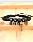 Pulseras para pareja "His" y "Hers"