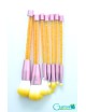 Set 7 brochas piedras encapsuladas color turquesa con estuche