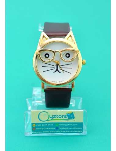 Reloj de gato con anteojos