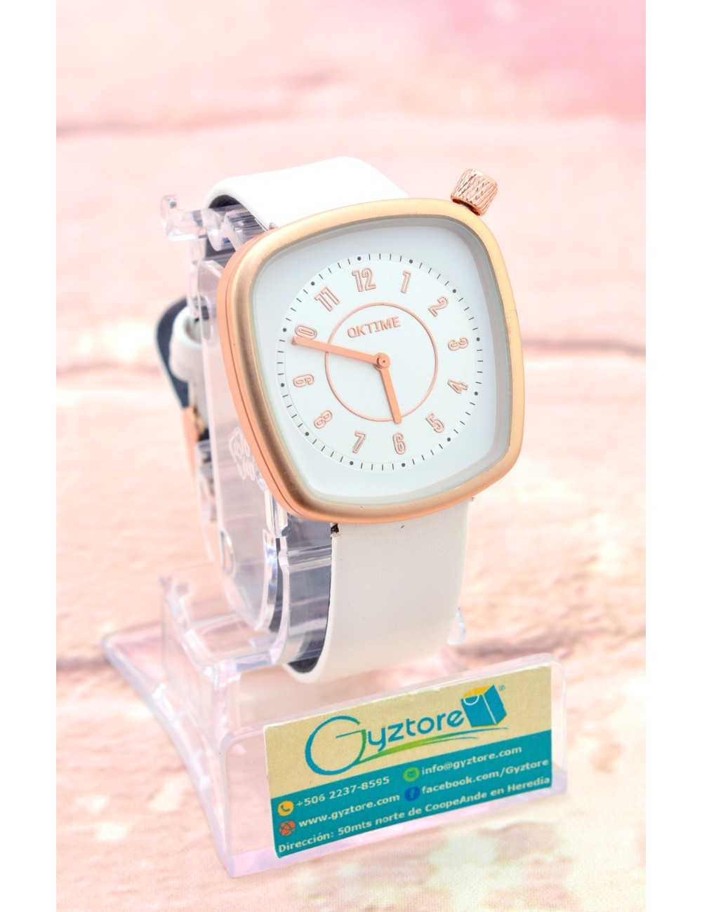 Reloj Elegante con Carátula Cuadrada