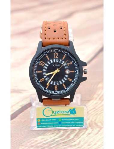 Reloj Casual Cafe con Calendario Giratorio