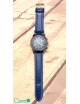 Reloj Casual Azul Carátula Negra