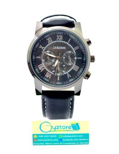 Reloj Casual Azul Carátula Negra