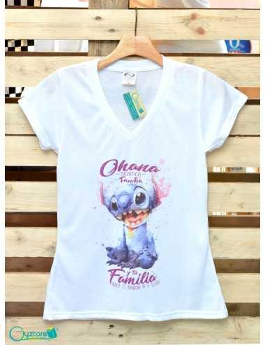 Blusa diseño de Stitch "Ohana"