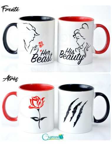 Tazas para parejas 'His Beauty and Her Beast'