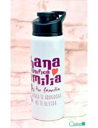 Botella Stitch "Ohana significa familia"