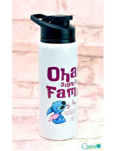 Botella Stitch "Ohana significa familia"