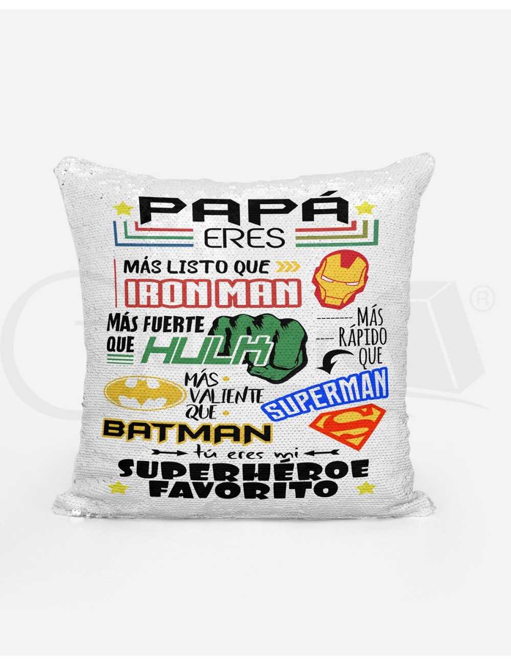 Almohadón Mágico "Papá eres mi SuperHéroe Favorito"
