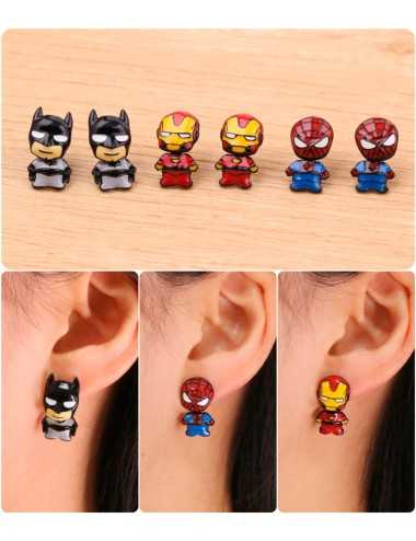 Aretes Superheroes