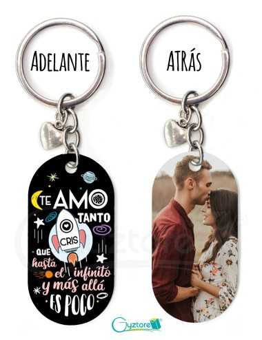 Llavero para parejas personalizable