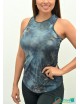 Blusa Deportiva Gris estampado