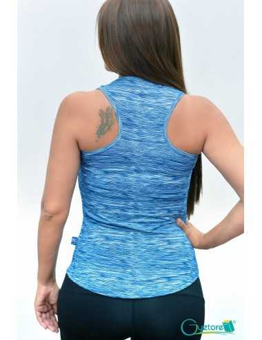 Blusa Deportiva olimpica estampado azul