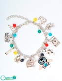 Pulsera con dijes de Stitch