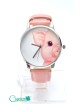 Reloj diseño de chanchito con faja rosada