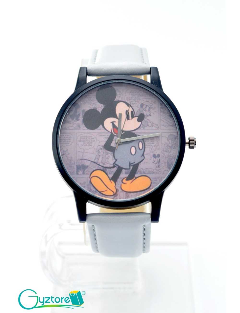 Reloj diseño de Mickey con faja gris