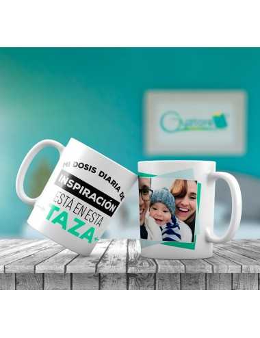 Taza personalizable “Mi dosis diaria de inspiración”